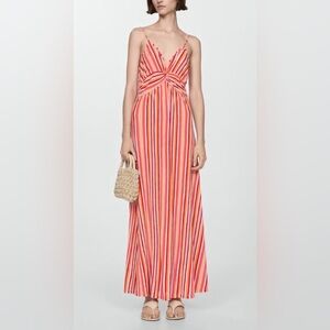Mango Rainbow Striped Dress